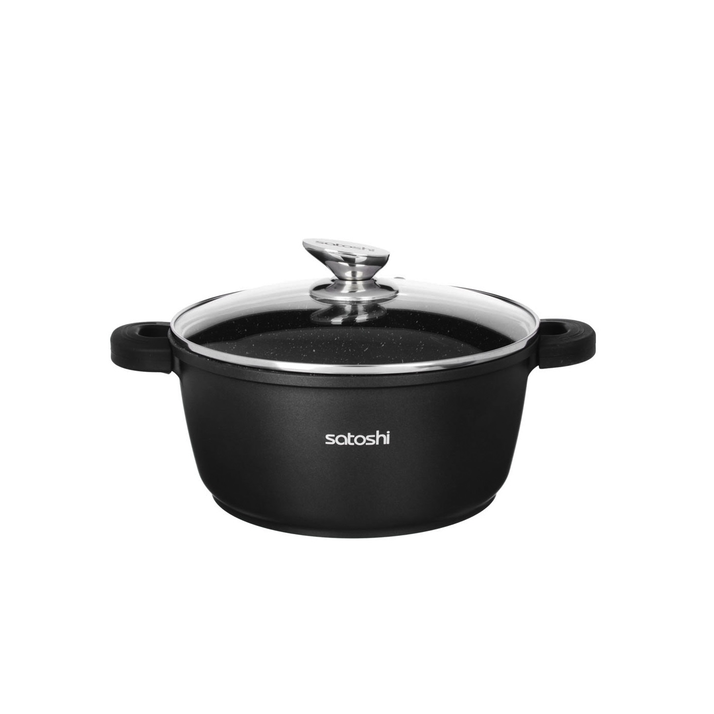 Кастрюля алюминиевая 4,2л с крышкой, антипригарная, индукция