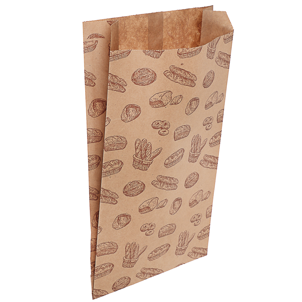Пакет для подачи плоское дно бумага крафт 300х170мм 20 шт в упаковке