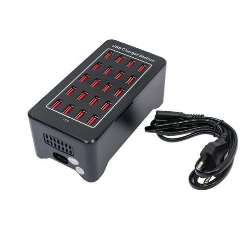 Зарядная станция для ламп на 20 USB-портов (5V-2.4A)