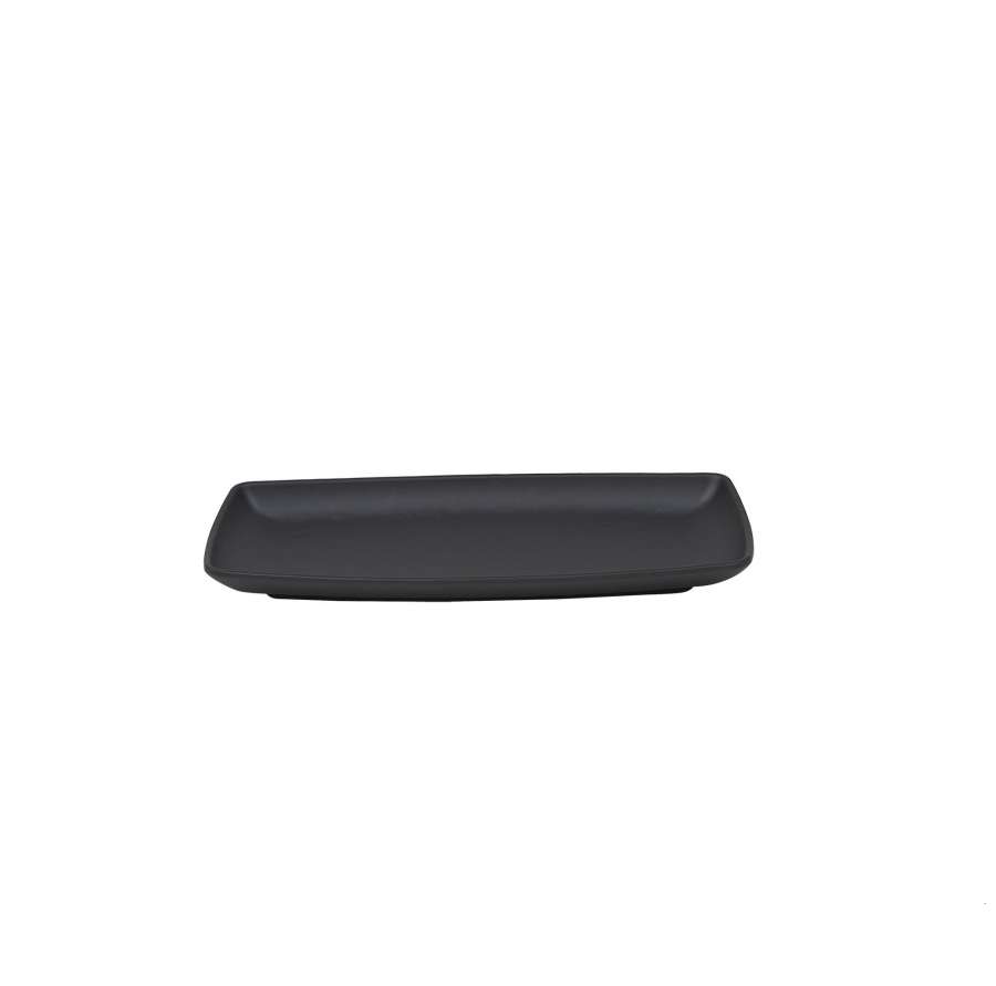 Блюдо тарелка меламиновая 240х110мм P.L. BLACK FINISH