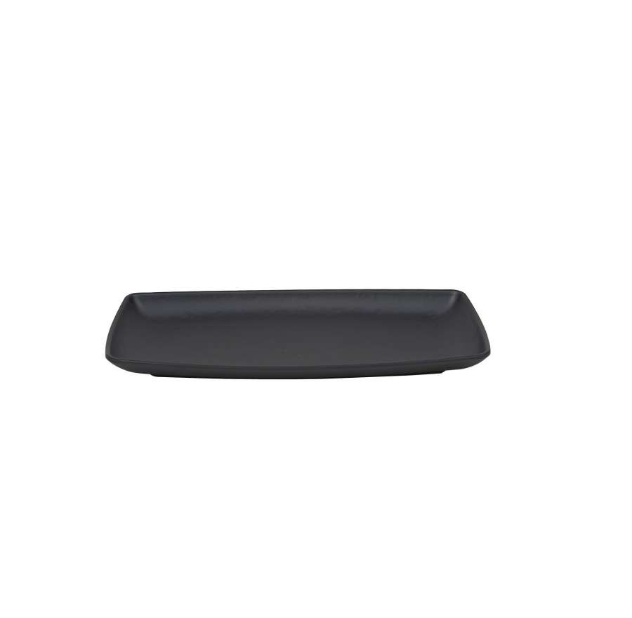 Блюдо тарелка меламиновая 290х140х27мм Black Finish P.L.