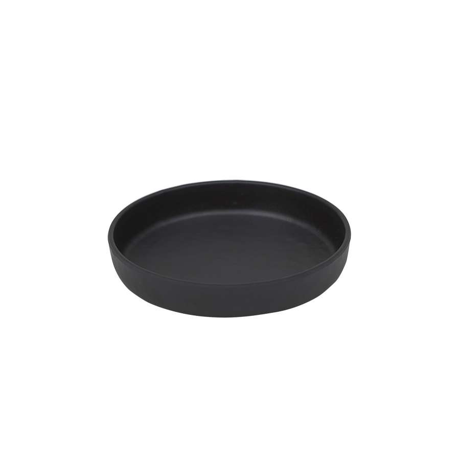 Блюдо тарелка меламиновая d120мм h26мм Black Finish P.L.