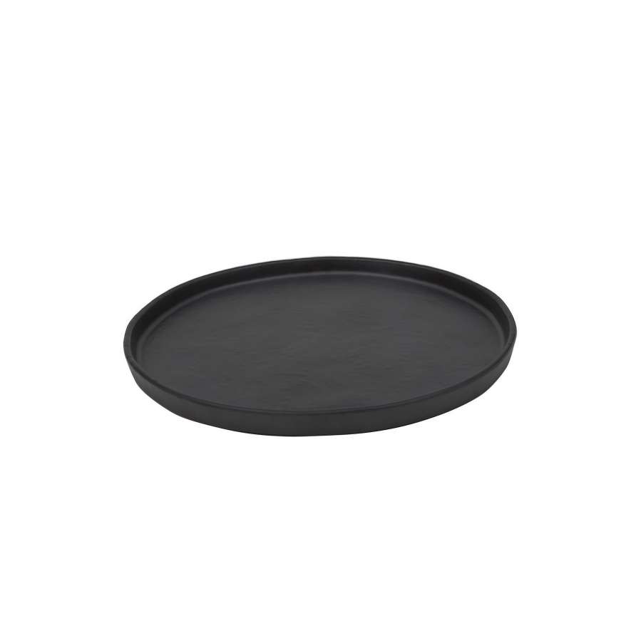 Блюдо тарелка меламиновая d270мм h20мм Black Finish P.L.
