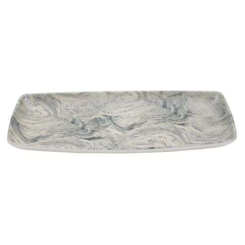 Блюдо меламиновое d294х141мм h27 "Streamer Grey"
