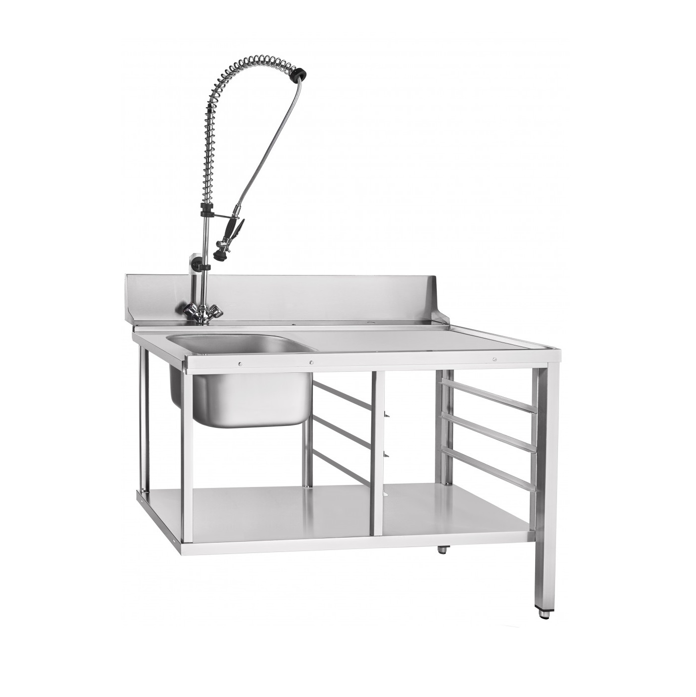 Стол предмоечный с душем для купольных посудомоечных машин Abat СПМП-6-3 Акция