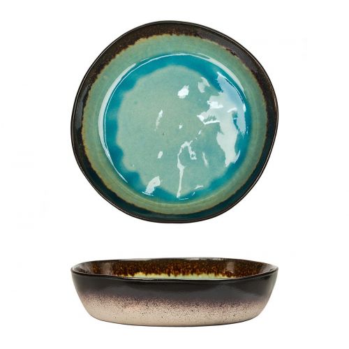 Салатник d235мм h55мм каменная керамика "Spider Silk-Blue"