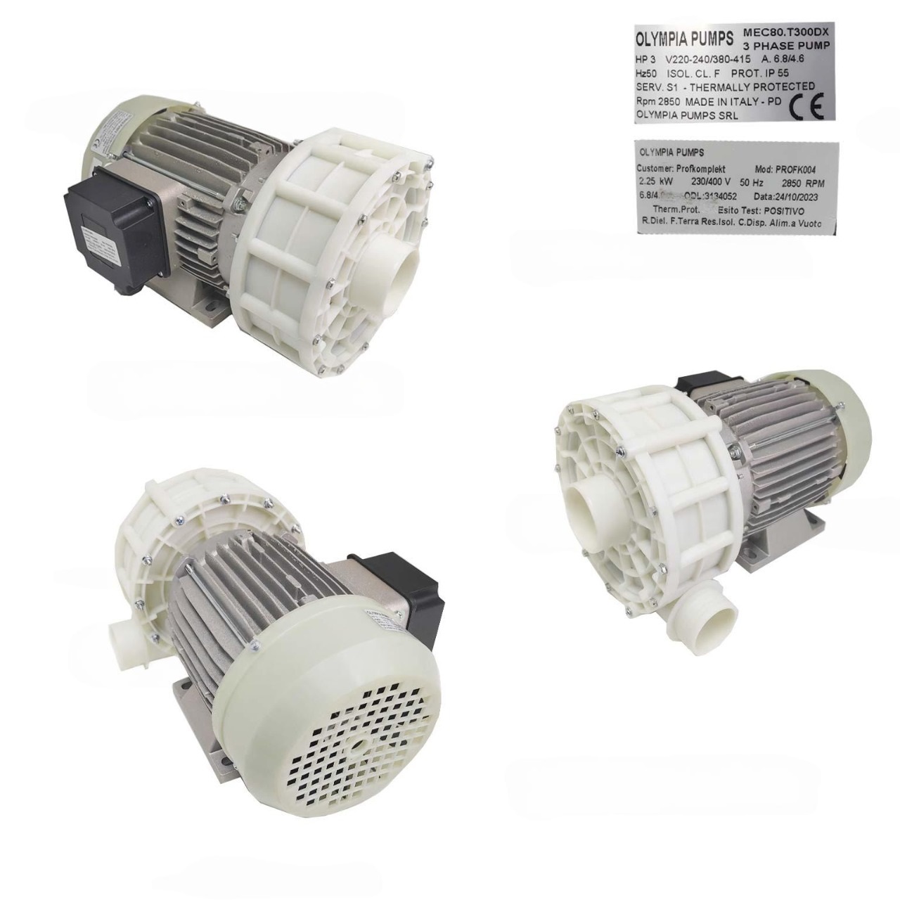 Насос моющий Олимпия MEC80.T300DX для посудомоечной машины МПК 60-65