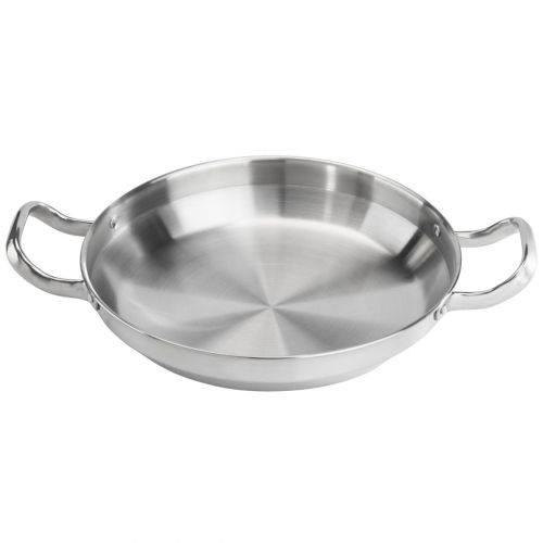 Сковорода порционная с 2 ручками d220мм нерж. сталь