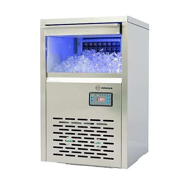 Льдогенератор HKN-IMC40M для кубикового льда, 40 кг/сут, бункер 10кг, подкл. к воде