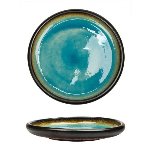 Салатник d245мм h30мм каменная керамика "Spider Silk-Blue"