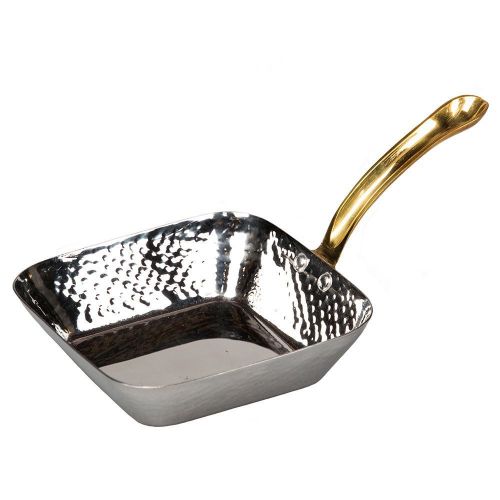 Сковорода порционная с ручкой d170 h40мм нерж. сталь