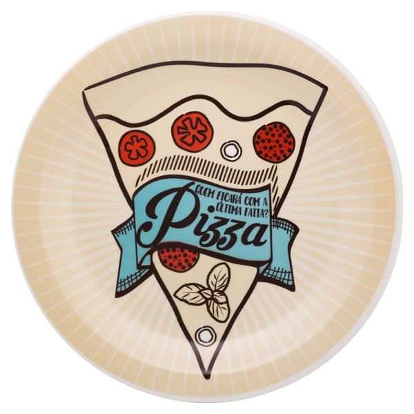 Тарелка для пиццы d260мм желтая Oxford фарфор