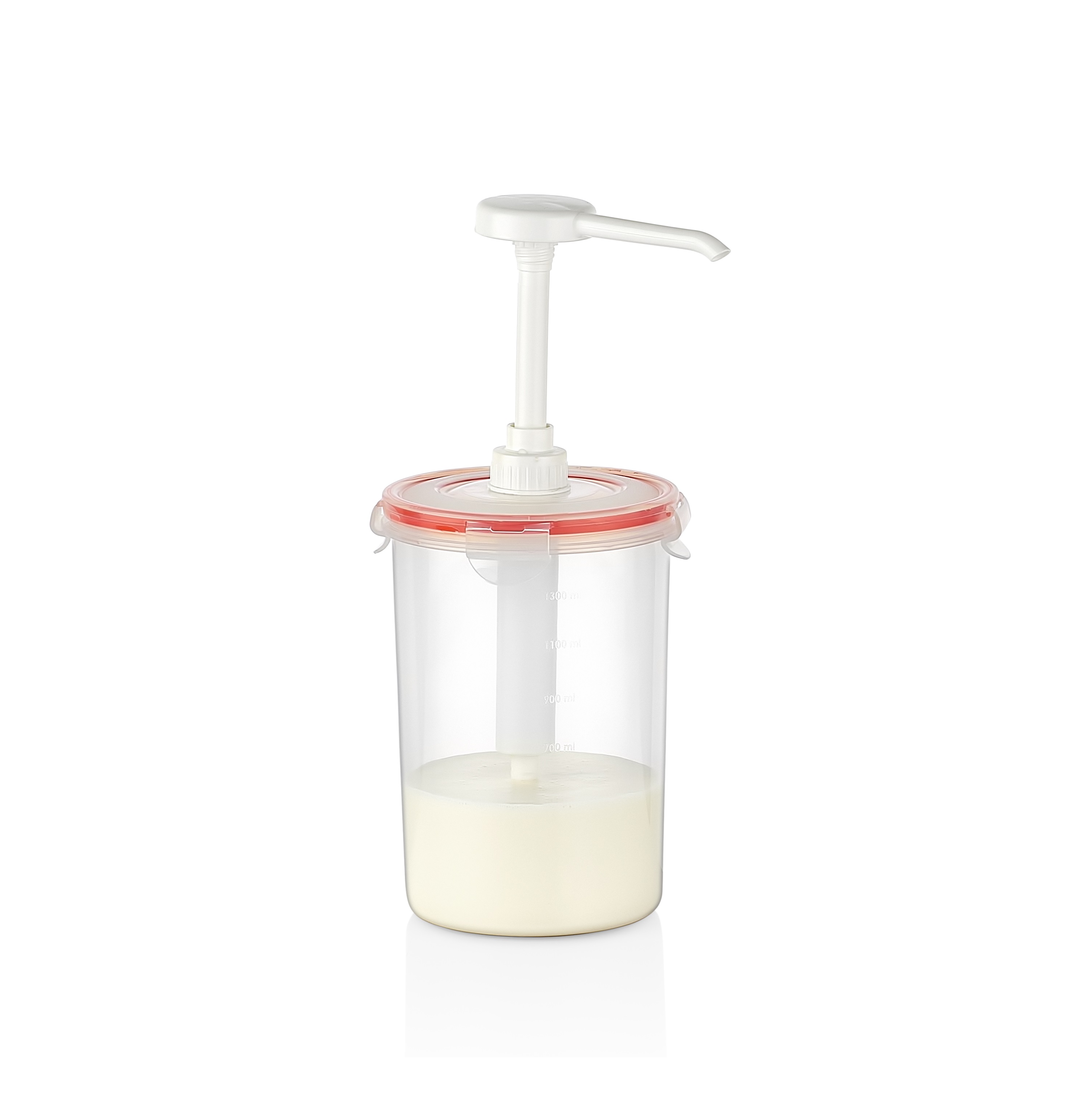 Дозатор для соуса d120 h180/300мм 1,5л полипропилен прозрачный