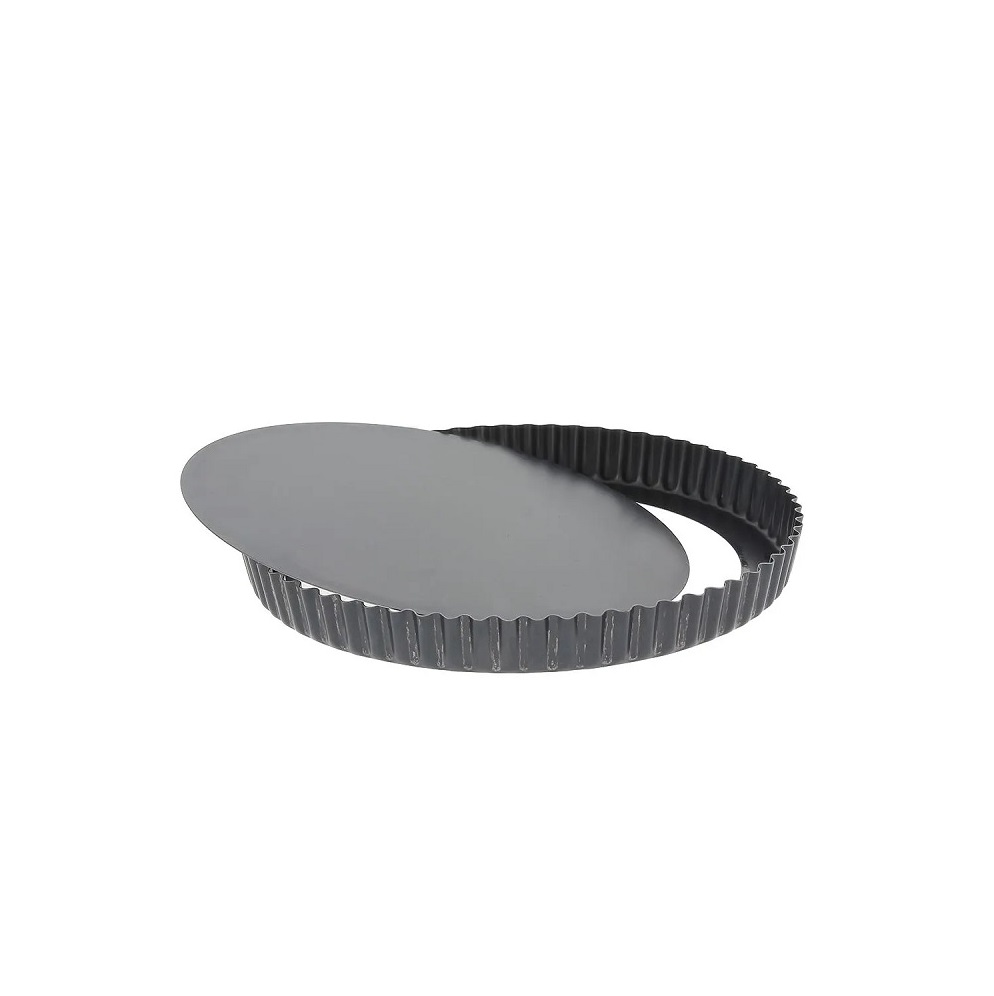 Форма для выпечки d240мм h28мм гофрированная, съемное дно, антипригарное покрытие