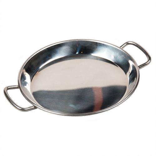Сковорода порционная с 2 ручками d180 h20 мм нерж. сталь