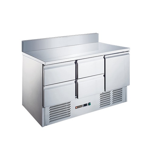 Стол холодильный TRTGNL1D4 TN SB с бортом, 4 ящика 1 дверь, +2...+8