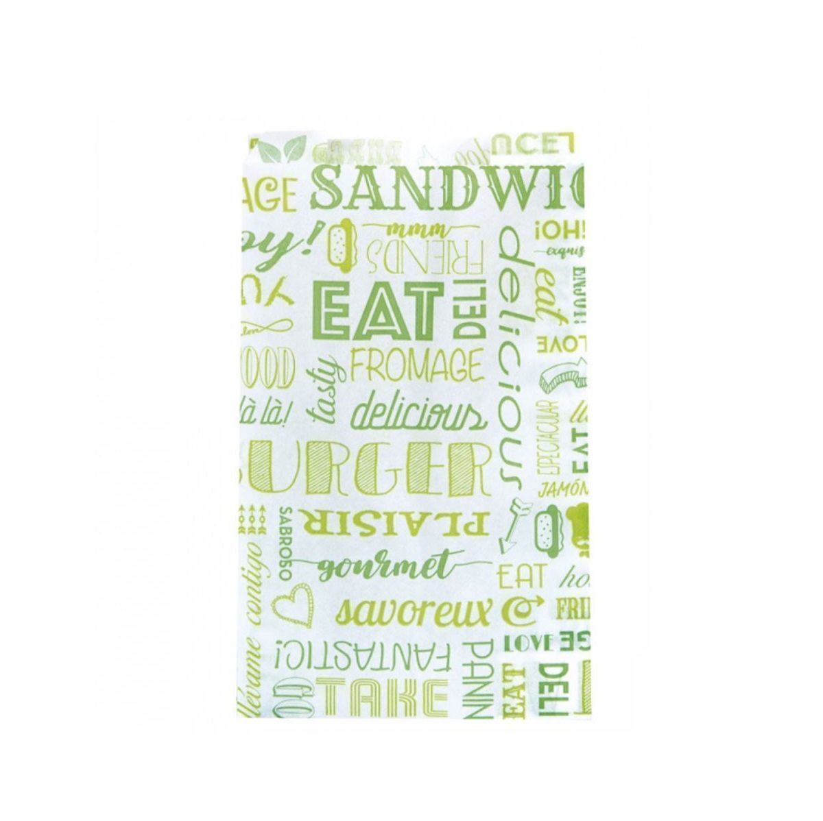 Пакет для выпечки Parole бумага 140+70х220мм зеленый 100шт/уп Garcia de Pou