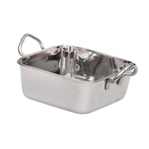 Сковорода порционная с 2-я ручками нержавеющая сталь d140мм глубокая