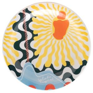 Тарелка мелкая d260мм "Floreal Salada Tropical" Oxford фарфор