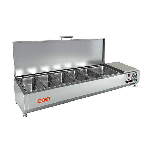 Витрина для ингредиентов настольная Hicold  VRTU 1485 5xGN1/3 + 1xGN1/2