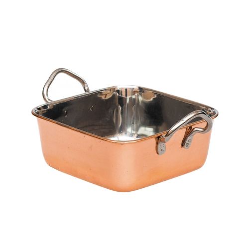 Сковорода порционная с 2 ручками d140 h55мм нерж. сталь