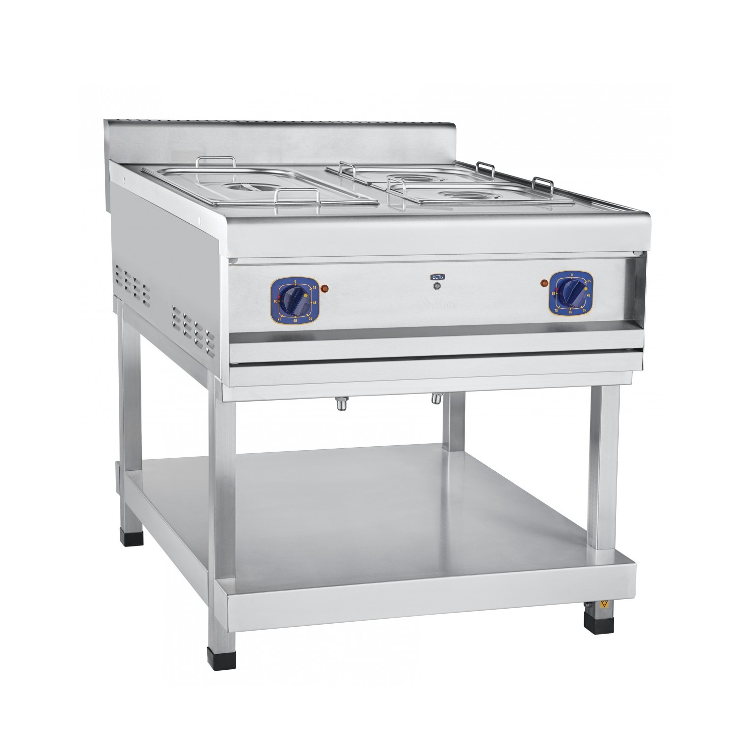 Мармит электрический ЭМК-90/2П GN 1/1 - 1шт + GN 1/2 - 2шт