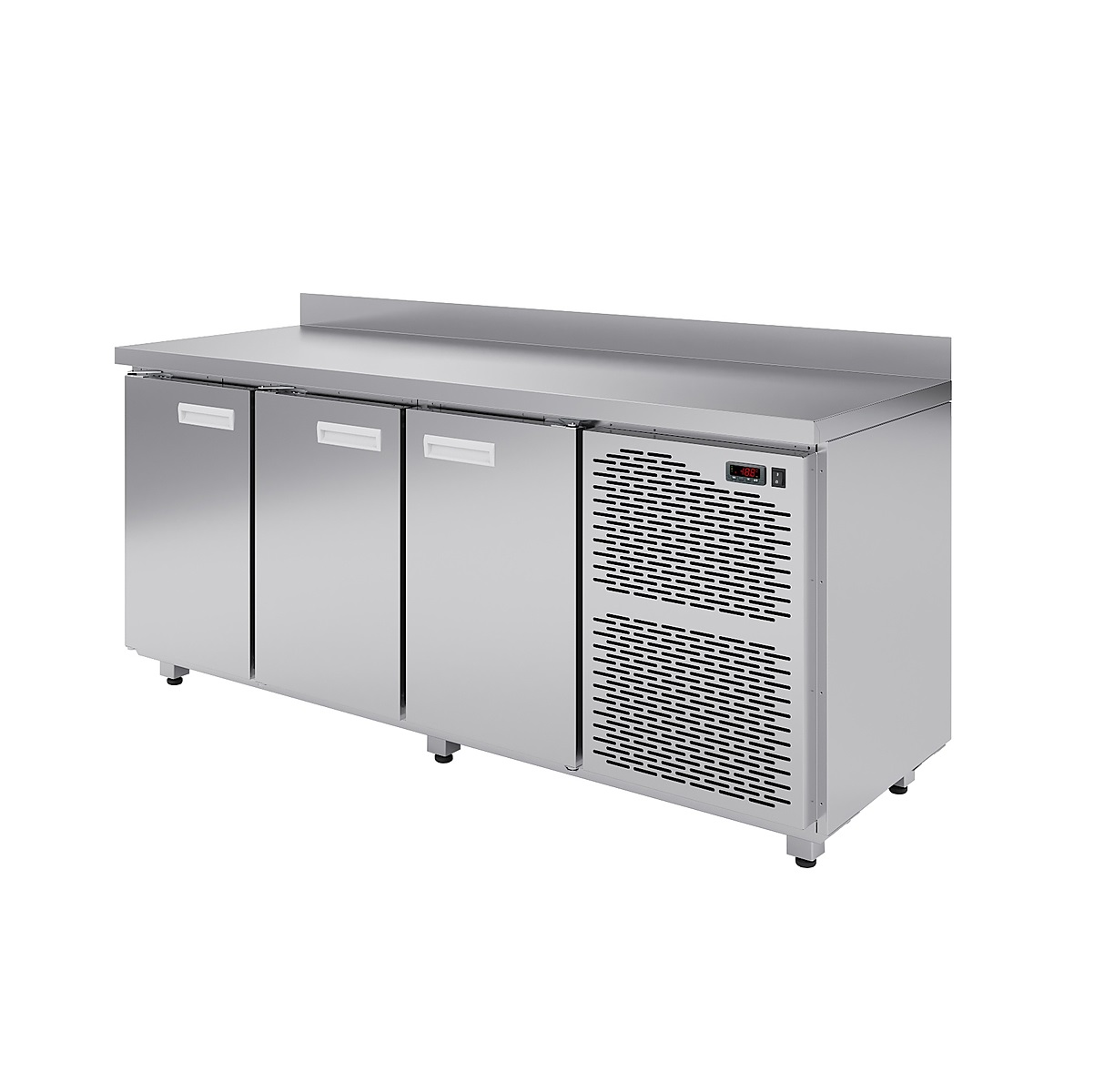 Стол холодильный Kayman KСХ-111/70 1775х700х850мм, 3 двери, с бортом