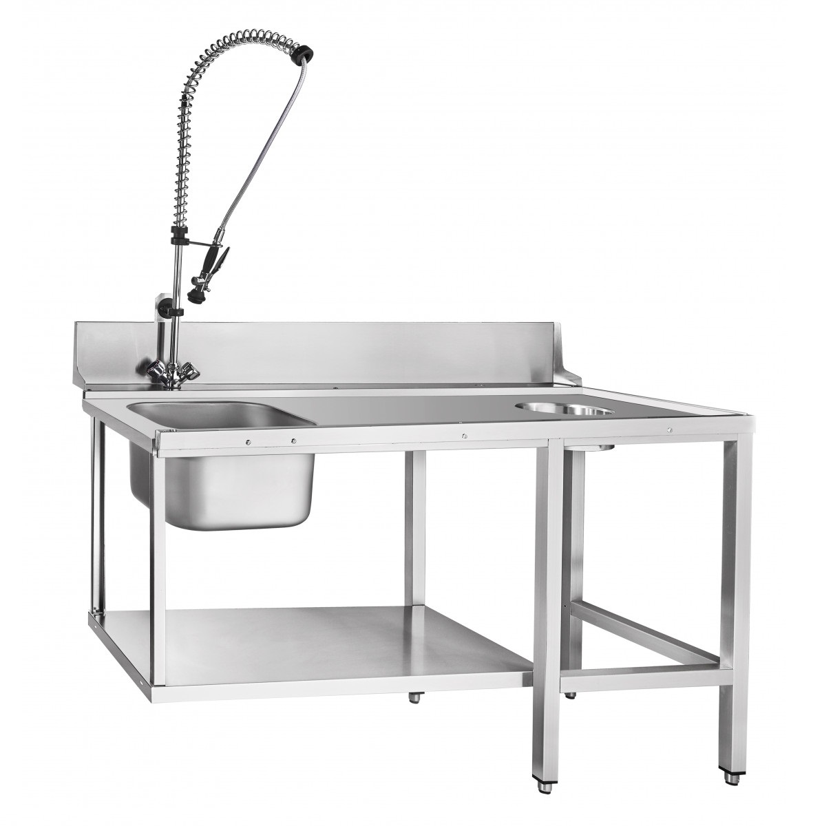 Стол предмоечный с душем для купольных посудомоечных машин Abat СПМП-6-5 Акция