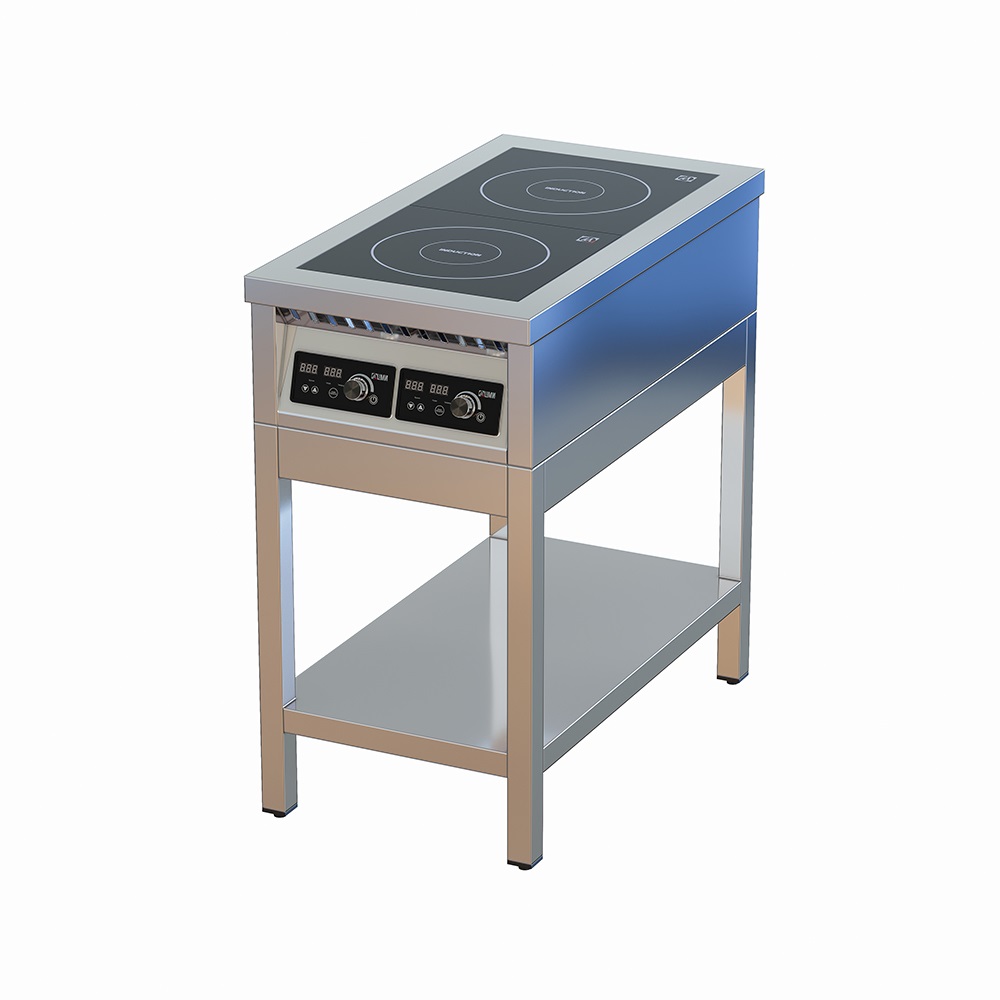 Плита индукционная  2-конфорочная на подставке ЦМИ ПИ-2