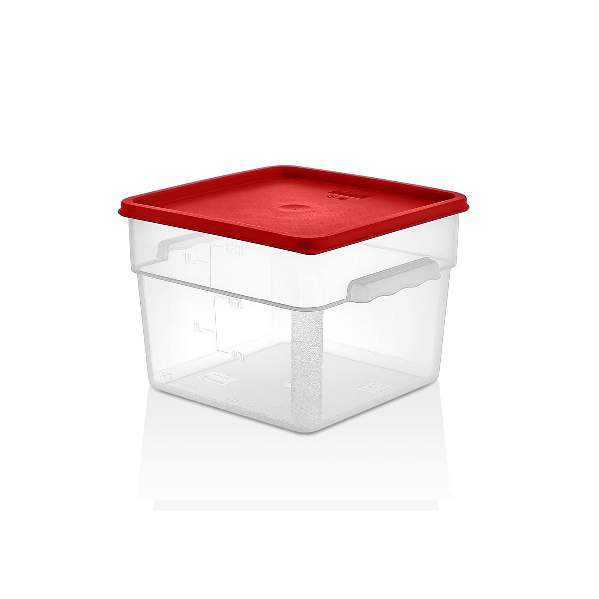 Контейнер для продуктов с цвет. крышкой 11,4л  мерной шкалой, полипропилен
