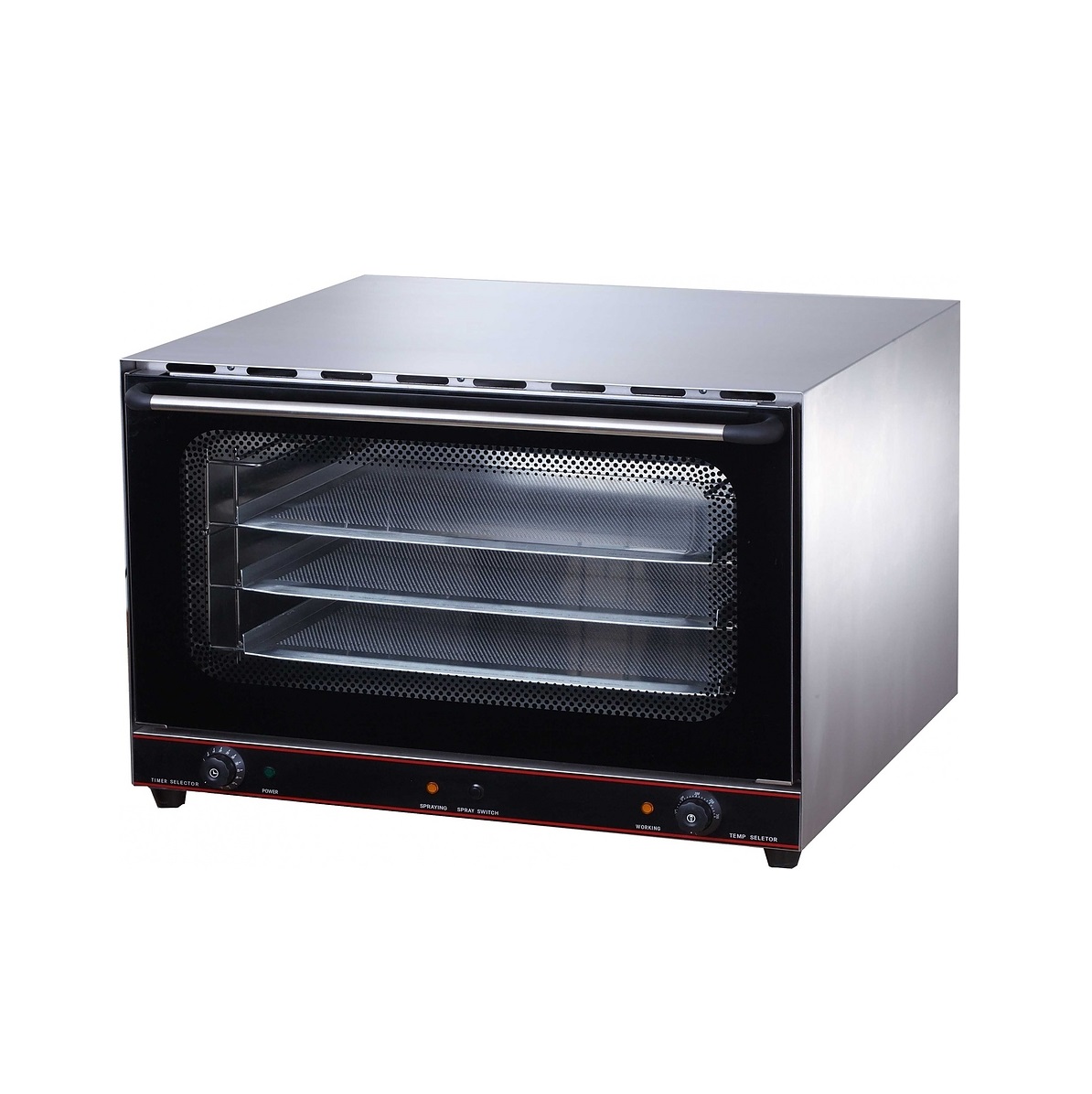 Печь конвекционная с пароувлажнением Rosso HEB-8F 4 ур. 600х400мм