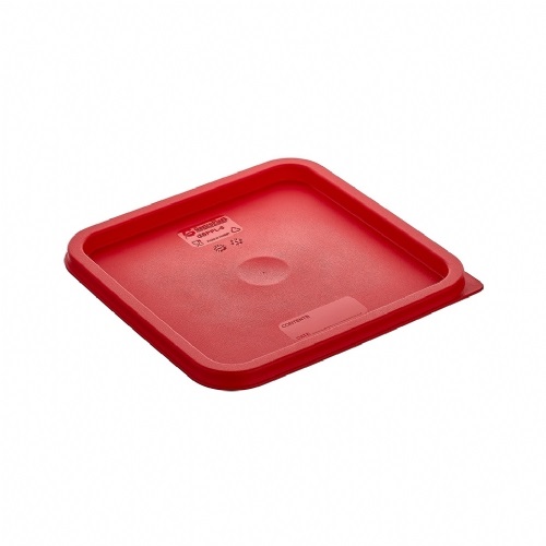 Крышка 190х190мм красная для контейнера для продуктов, полипропилен