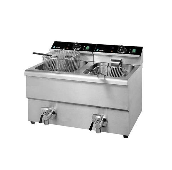 Электрофритюрница HKN-FT1212N 12+12л с краном