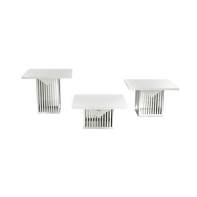 Набор подставок для блюд, 3 шт 240х210х180мм н/ж, Maco