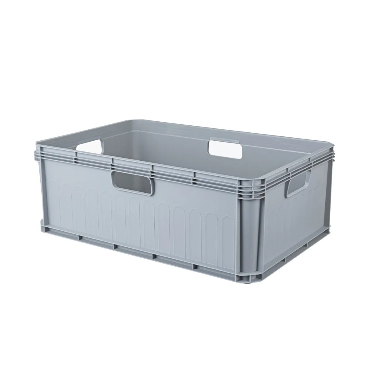Ящик универсальный 600х400х220мм 45л «ЕВРОБОКС» серый