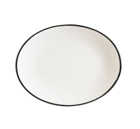 Блюдо овальное 250х190мм Линеа черный Bonna LNEBLMOV25OV