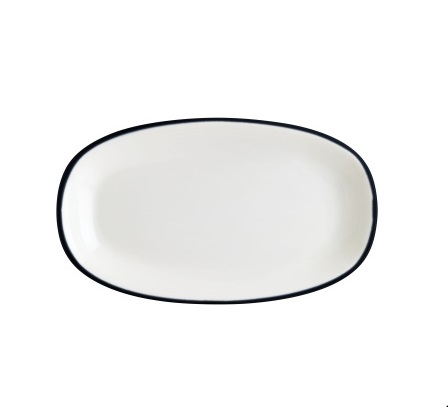 Блюдо овальное 150х85мм Линеа черный Bonna LNEBLGRM15OKY