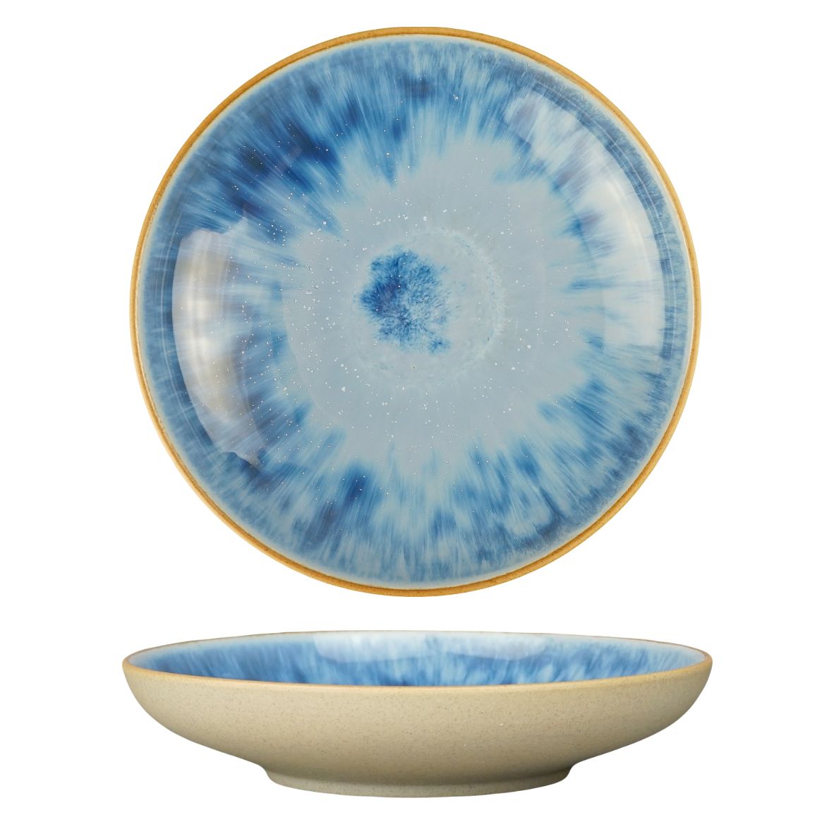 Блюдо d200мм h45мм "Паназия голубая"