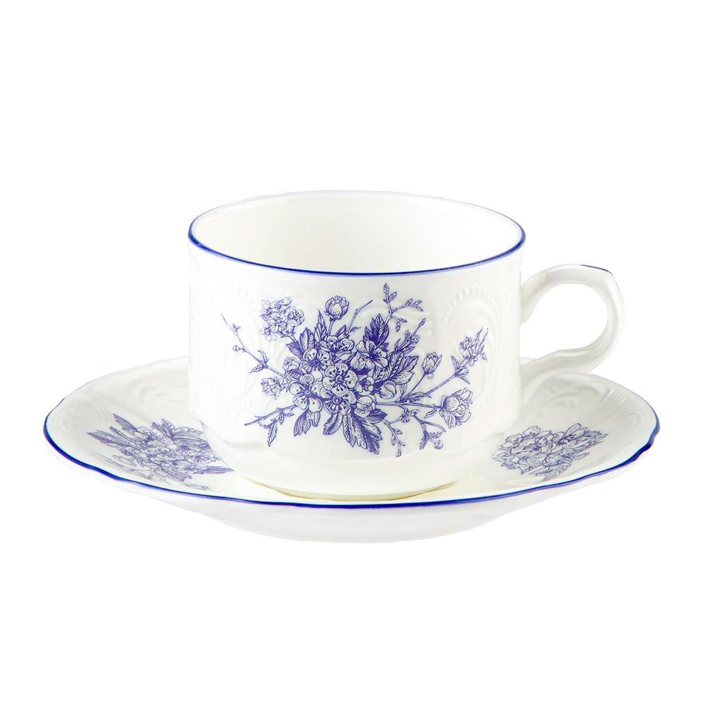 Чайная пара 240мл d87мм "Sea Flower"