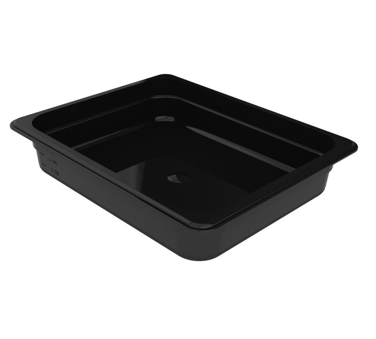 Гастроемкость 1/2 полипропилен черная 265х325мм h65