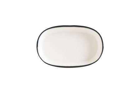Блюдо овальное 100х65мм Линеа черный Bonna LNEBLHYG10OV