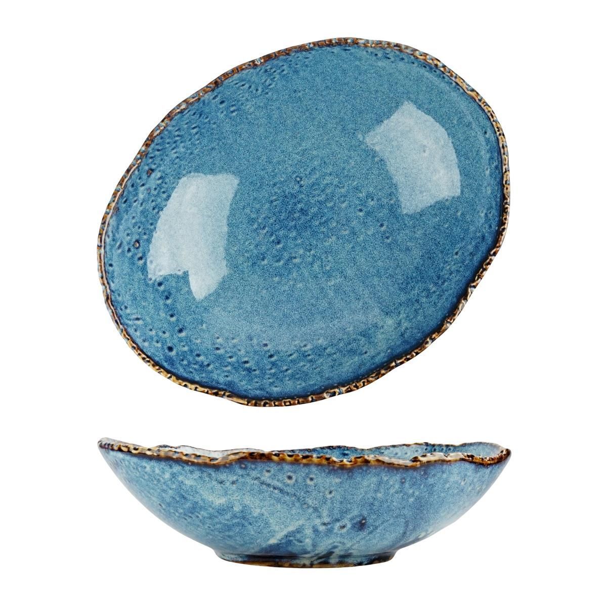 Салатник 1150мл 255х200мм h65мм "Aqua Blue"