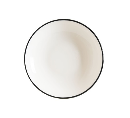 Тарелка глубокая d250мм 1300мл Линеа черный Bonna LNEBLBLM25CK