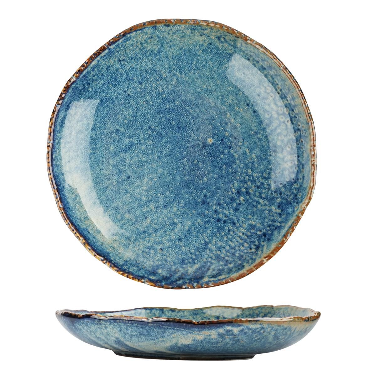 Тарелка d253мм h54мм "Aqua Blue"