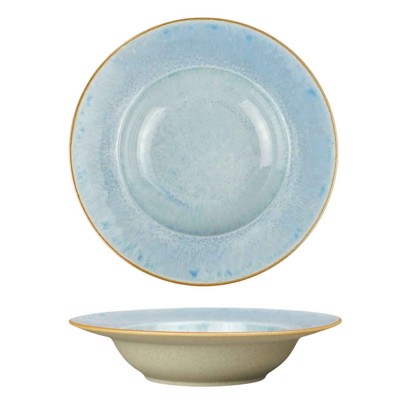 Тарелка глубокая 300мл d200мм h47мм "Паназия голубая"