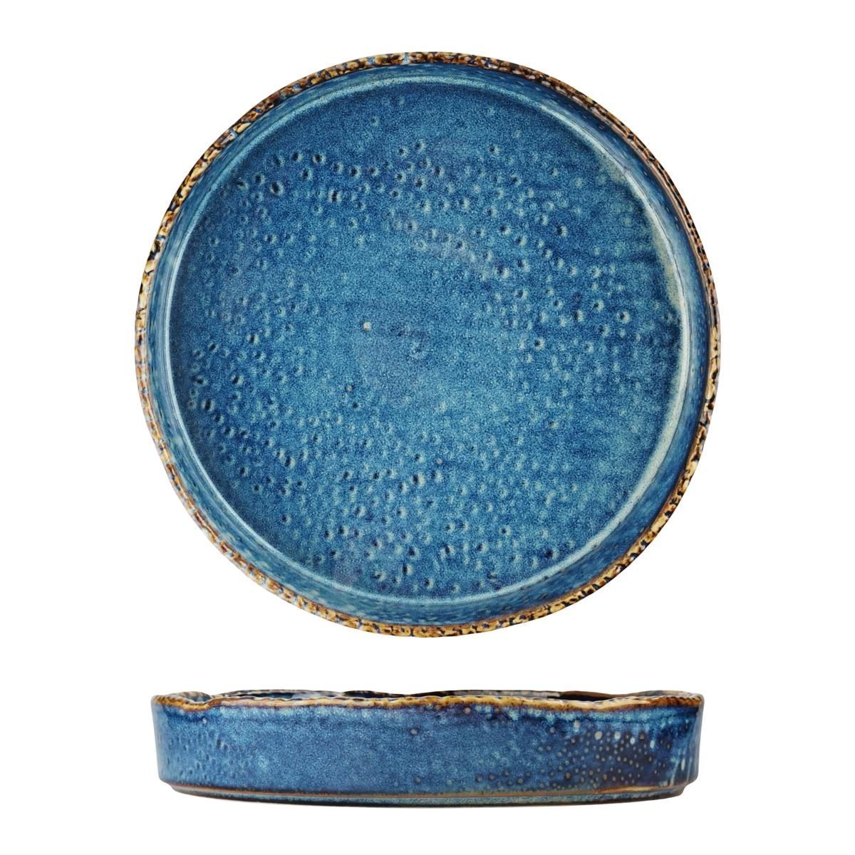 Тарелка с бортом d260мм h48мм "Aqua Blue"