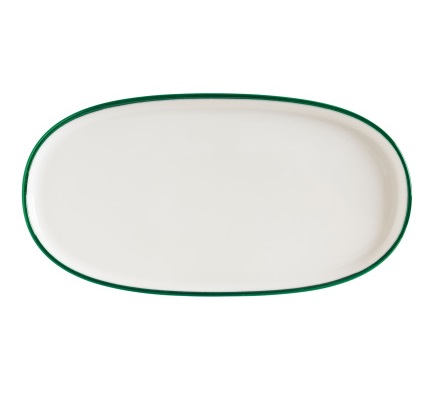 Блюдо овальное 210х100мм Линеа зеленый Bonna LNEGRHYG21OV