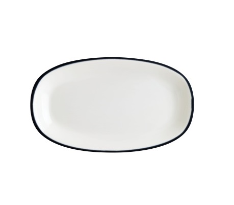 Блюдо овальное 240х140мм Линеа черный Bonna LNEBLGRM24OKY