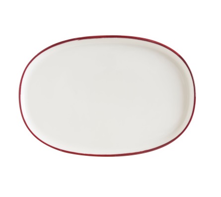 Блюдо овальное 340х230мм Линеа бургундия Bonna LNEBDHYG34OV