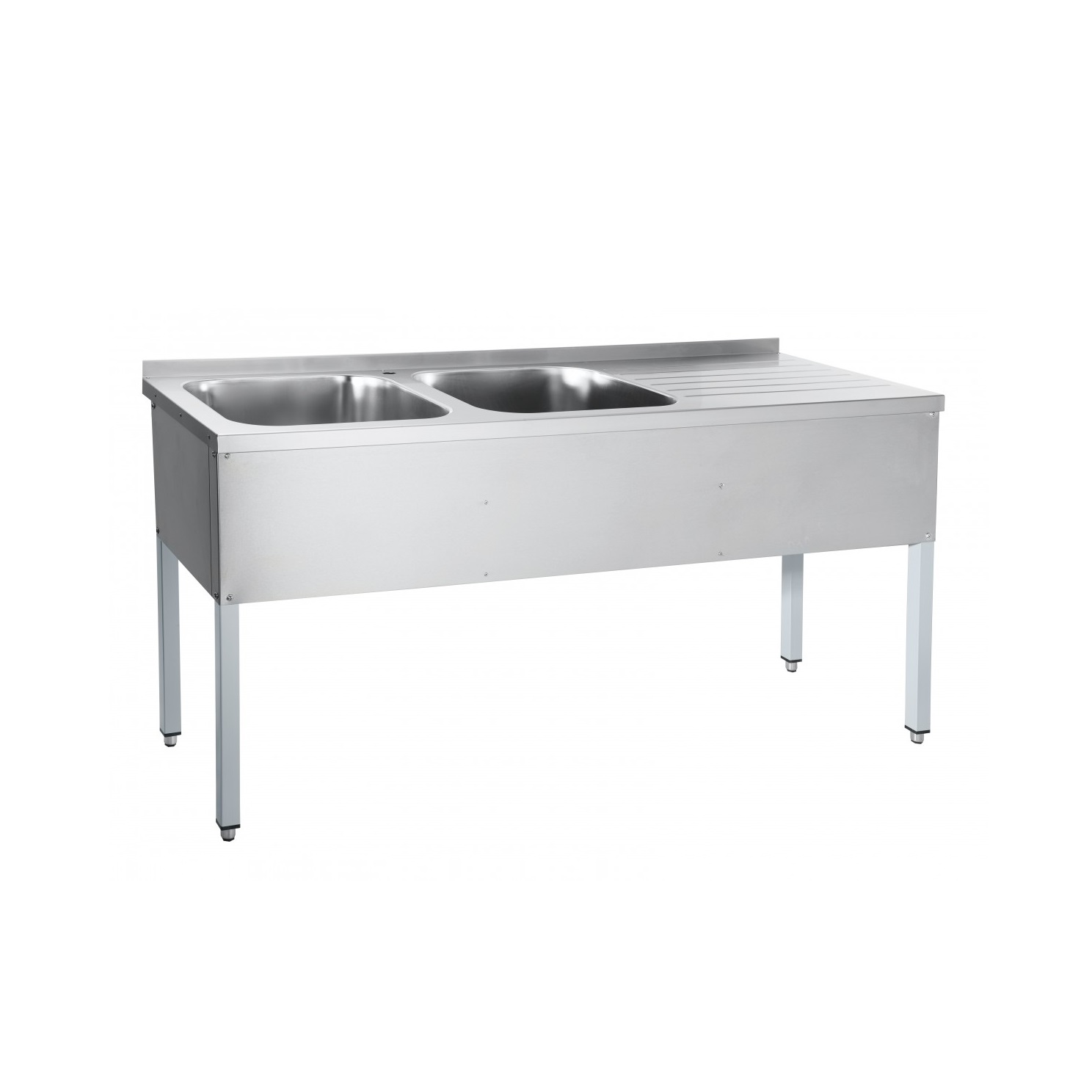 Ванна моечная 2-секционная 1770х700х860мм СМО-7-7 РЧ (каркас крашеный)